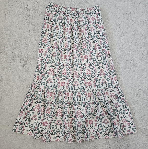 Abercrombie & Fitch | Poplin Floral Long A-Line Flower Maxi Skirt, Womens XLT - Picture 7 of 9